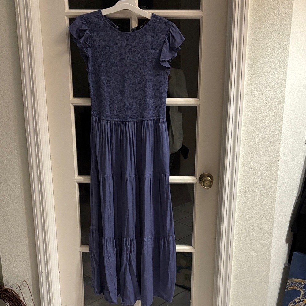 Elegant Blue Maxi Dress